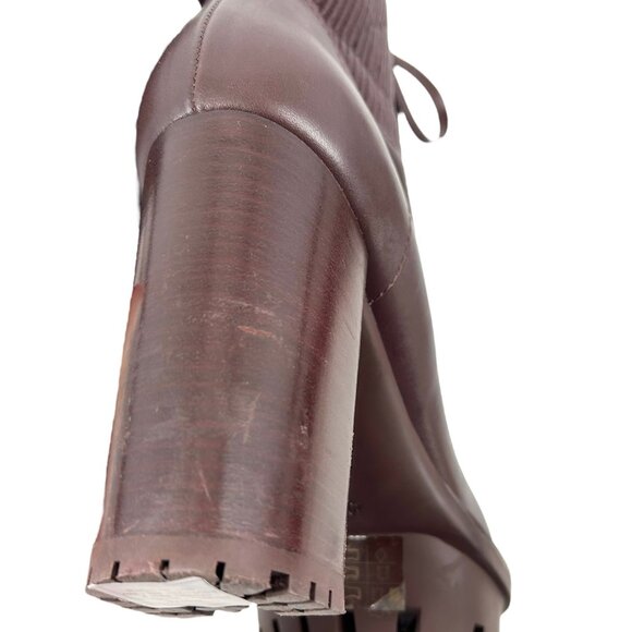 Gianvito Rossi Martis Lace Up Heeled Combat Boots - Picture 8 of 11